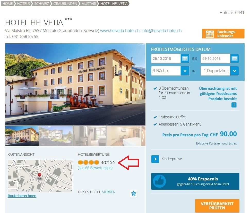 Hotelbewertungen und Kommentare