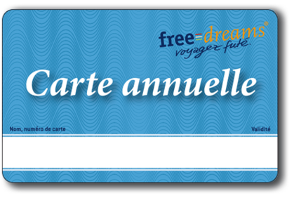 carte annuelle freedreams pour seulement CHF 149.– au lieu de CHF 199.–